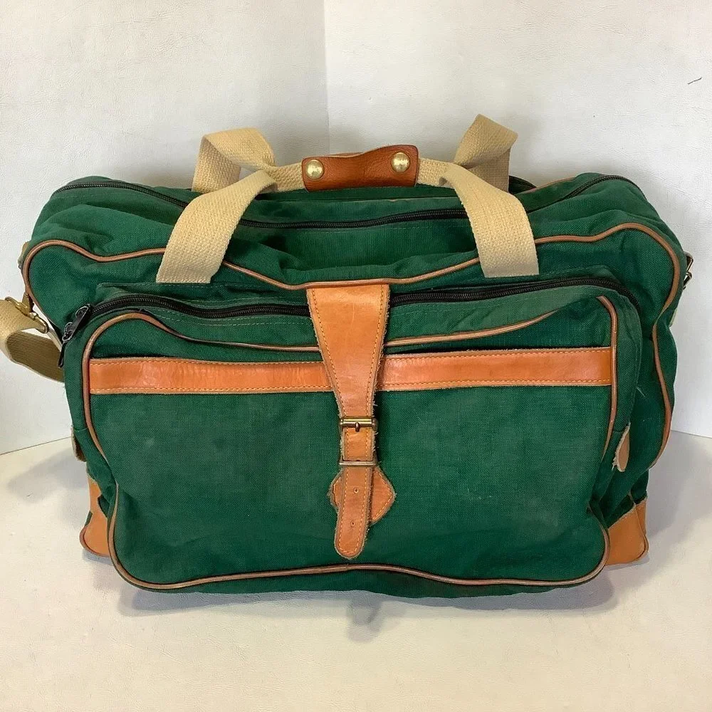 Vintage Wilderness Experience Duffle Bag Green 20